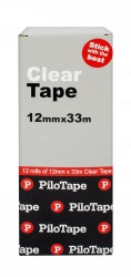 TAPE CLEAR PILOTAPE 12MMX33M BX12