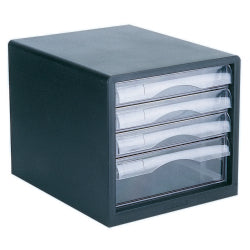 FILING DRAWERS ESSELTE BLACK FRAME 4 DRAWER