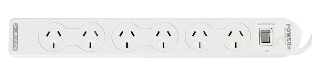 POWERBOARD 6 OUTLET WITH MASTER SWITCH