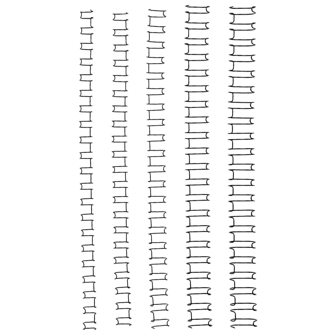 SP- BINDING COMBS GBC 10MM 21 LOOP WIRE BLACK PK100