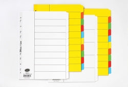 SP- DIVIDERS BANTEX A4 MANILLA WHITE 5 TAB