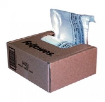 SHREDDER WASTEBAG FELLOWES FITS HOME & DESKSIDE MACHINES ( QTY 100 )