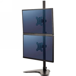 MONITOR ARM FELLOWES DUAL STACKING FREESTANDING MOUNT PROFESSIONAL SERI