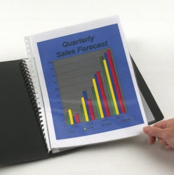 DISPLAY BOOK MARBIG A4 EASY ZIP BLACK 20P