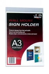 DEFLECT-O WALL MOUNTED DOCUMENT HOLDER A3 PORTRAIT 47201