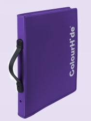 SP- EXPANDING FILE COLOURHIDE ZIPPER PURPLE