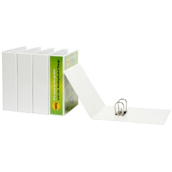 LEVER ARCH MARBIG A4 CLEARVIEW INSERT COVER WHITE