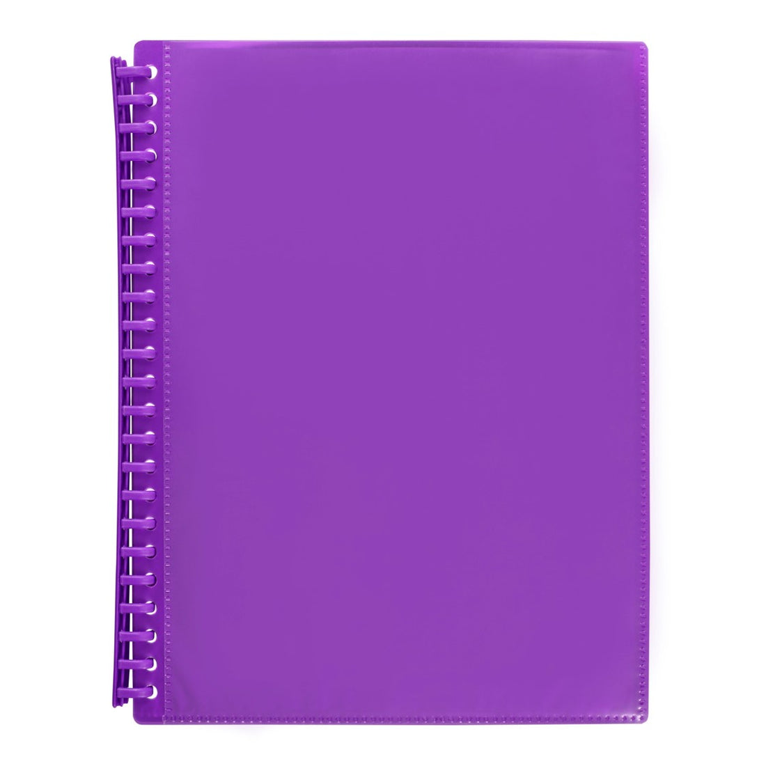DISPLAY BOOK MARBIG A4 INSERT COVER REFILLABLE PURPLE 20P