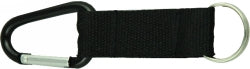 Osmer Carabiner Clip with Key Ring Strap Black 60m