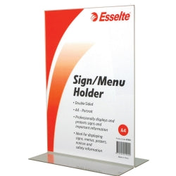MENU/SIGN HOLDER ESSELTE A4 DOUBLE SIDED PORTRAIT