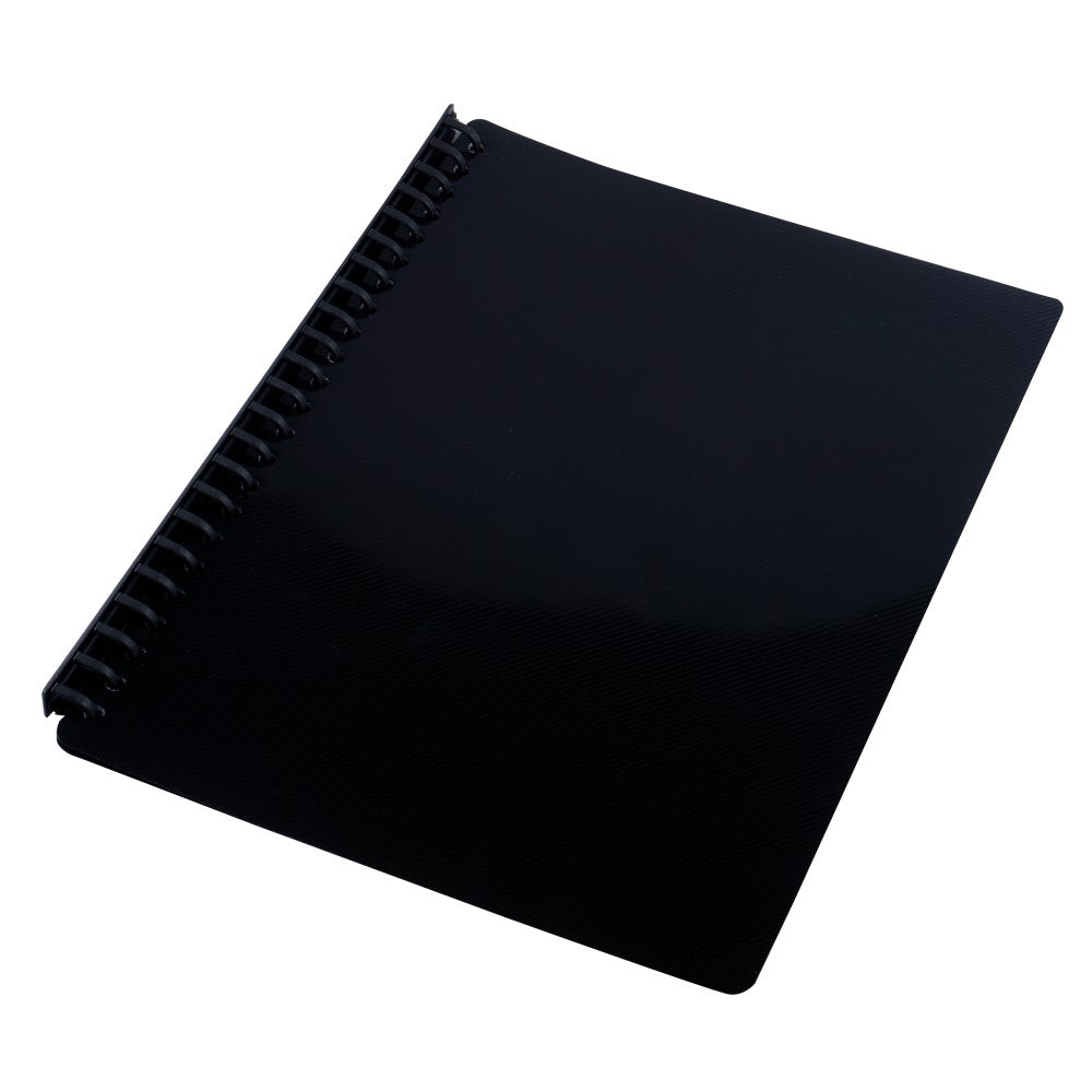 DISPLAY BOOK GNS A4 REFILLABLE GLOSS BLACK 20P