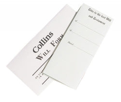 WILL FORMS COLLINS WITH ENVELOPE