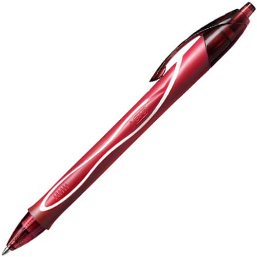 PEN BIC GELOCITY QUICK DRY RETRACTABLE RED