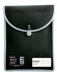 ATTACHE CASE PROTEXT FILE WITH ELASTIC CLOSURE BLACK