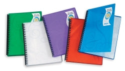 DISPLAY BOOK B/TONE A4 JEWEL TWIN CLEAR 30P