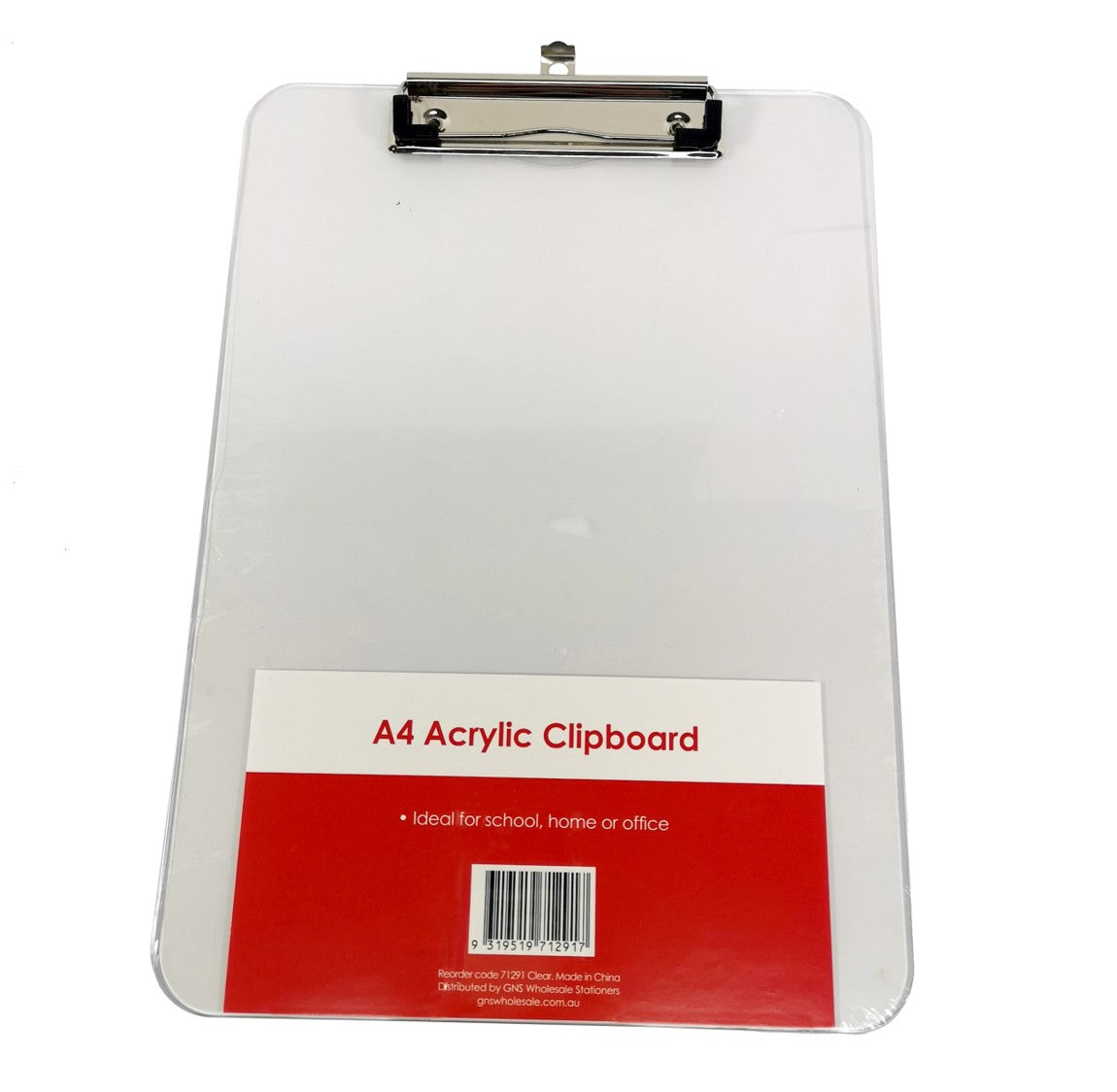 CLIPBOARD GNS BASIC A4 ACRYLIC CLEAR
