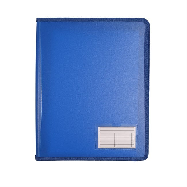 BINDER BANTEX A4 2 D-RING 25MM ZIPPERED NAVY
