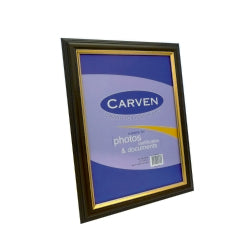 SP- DOCUMENT FRAME CARVEN A4 TIMBER LOOK/GOLD