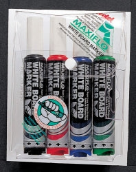 MARKER WHITEBOARD PENTEL MAXIFLO REJUVENATING CHISEL ASST WLT4