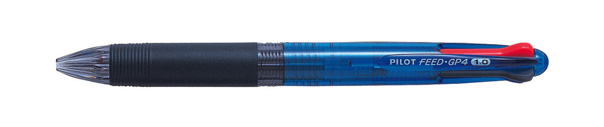 PEN PILOT BEGREEN FEED 4 MEDIUM RETRACTABLE BALLPOINT BLUE BARREL 4 COLOUR