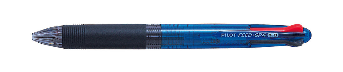 PEN PILOT BEGREEN FEED 4 MEDIUM RETRACTABLE BALLPOINT BLUE BARREL 4 COLOUR