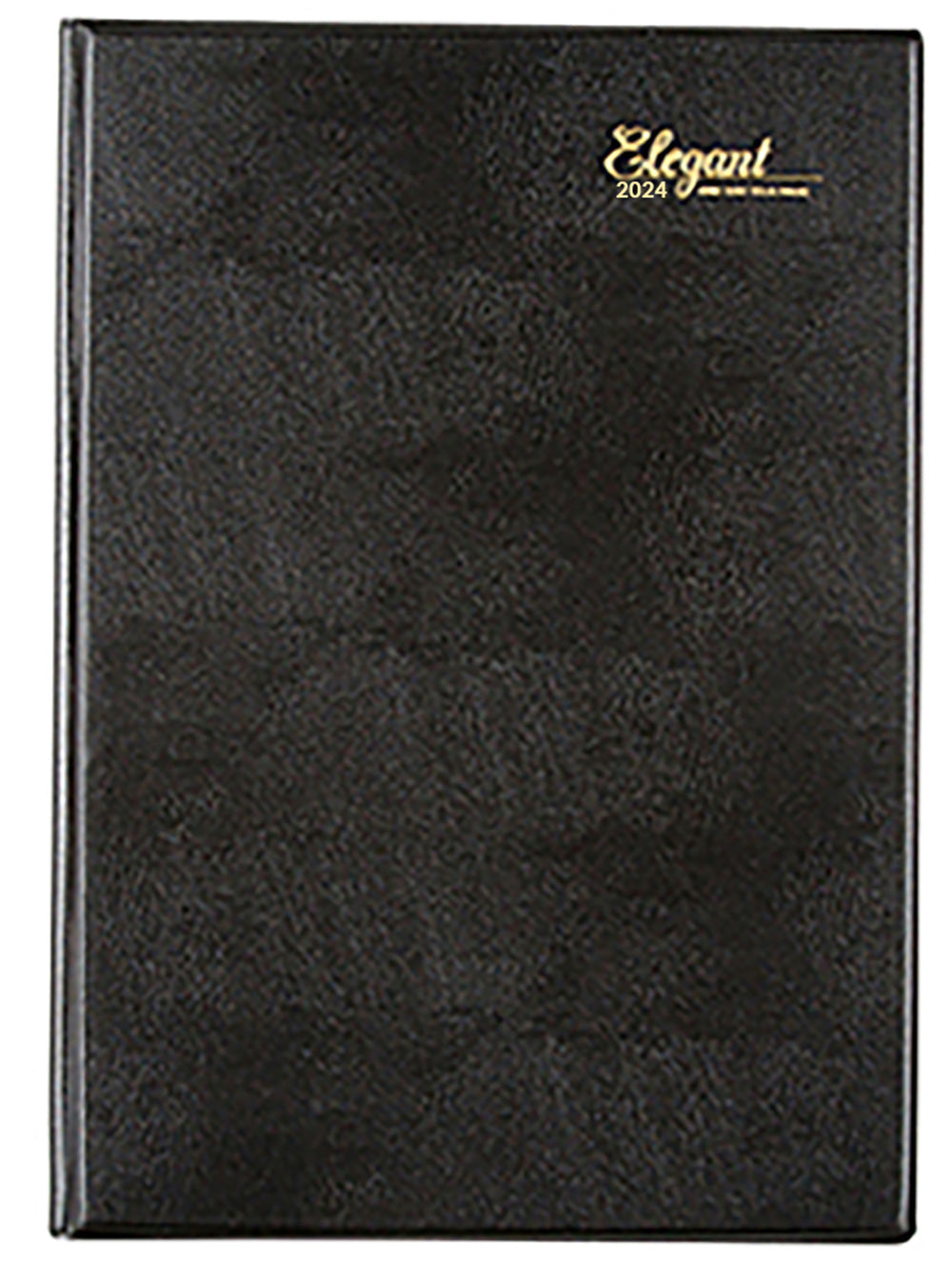 DIARY 2024 CUMBERLAND A4 ELEGANT PVC 1DTP BLACK