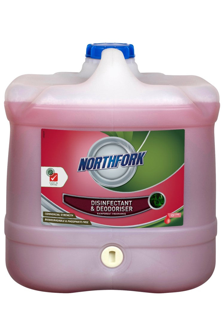 DISINFECTANT DEODORISER NORTHFORK 15L GECA PINK 15