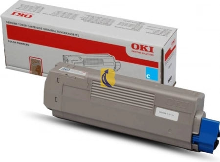 Genuine OKI MC860 44059239 Cyan Toner Cartridge 10,000 Prints