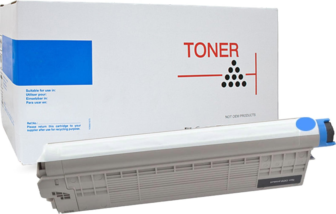 White Box OKI ES7470 ES7480 Cyan Toner Cartridge 45396219 - 11,000 Print