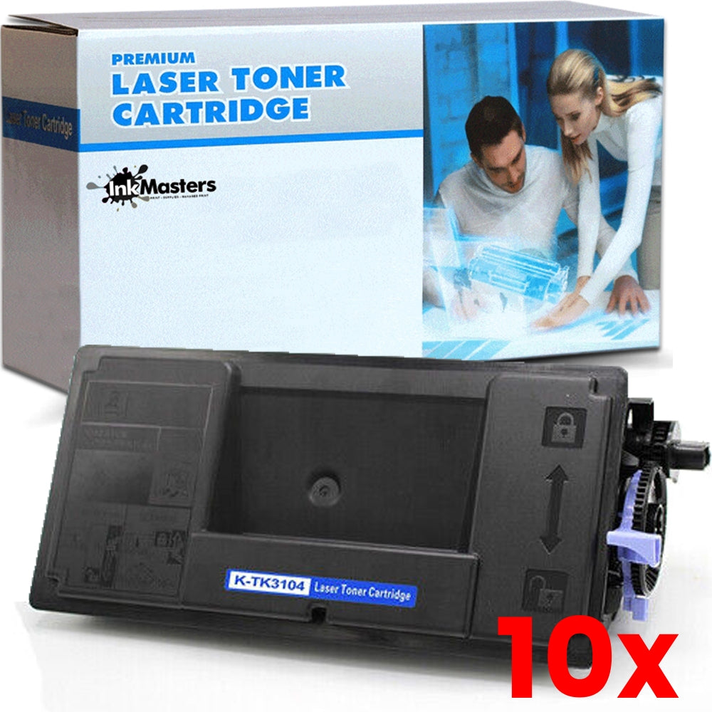 10 X Kyocera TK3104 Compatible Toner Kit 12,500 Pages FS2100 / M3540 / M3040