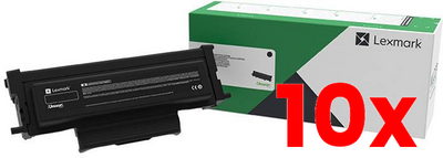 10 X Genuine Lexmark B226000 Black Toner Cartridge B2236 MB2236 1,200 page
