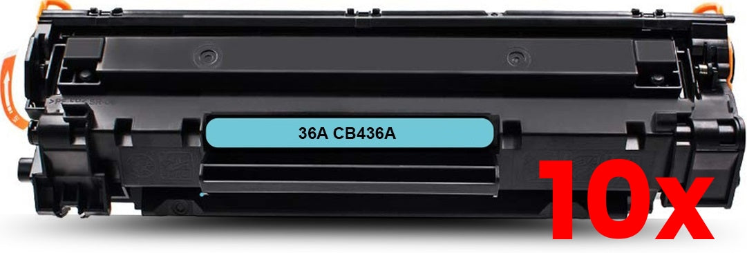 10 X HP 36A CB436A Black toner cartridge compatible 2,000 Print