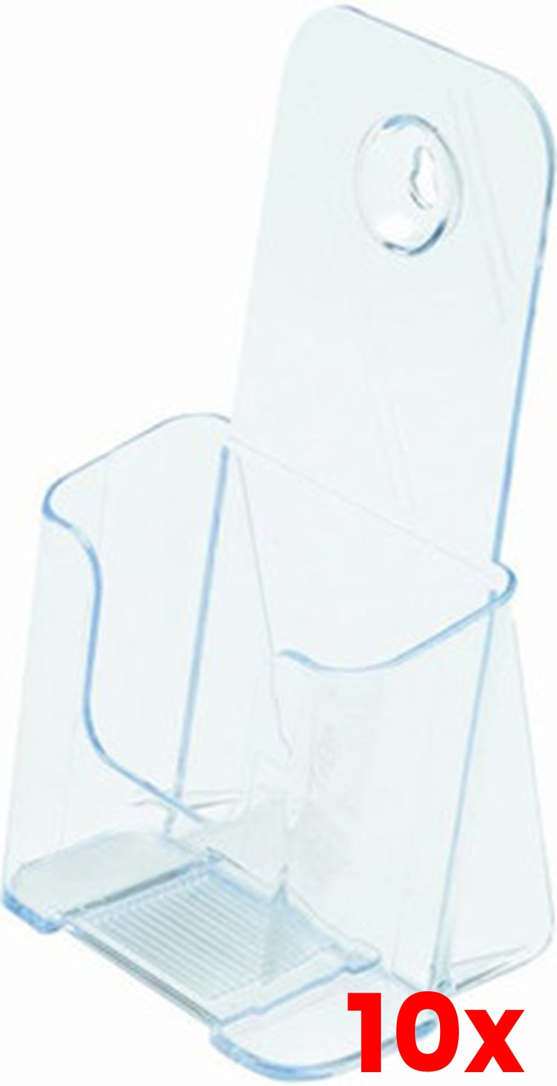 10 X Deflect-O DL F/S Wall Brochure Holder 77501