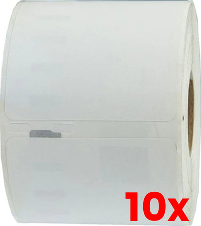 10 X Compatible Dymo SD99014 S0722430 54mm x 101mm White Shipping/Badge Thermal Ship Label Roll - 220 labels per rol