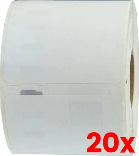 20 X Compatible Dymo SD99014 S0722430 54mm x 101mm White Shipping/Badge Thermal Ship Label Roll - 220 labels per roll