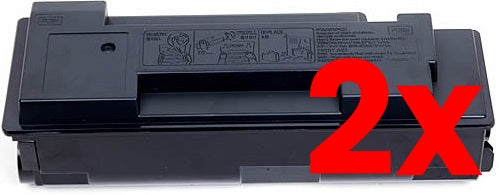 2 X Kyocera TK344 Black Toner Cartridge Compatible 12,000 Print