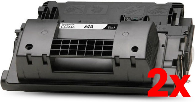 2 X HP 64X CC364X Compatible Toner Cartridge 24,000 Page