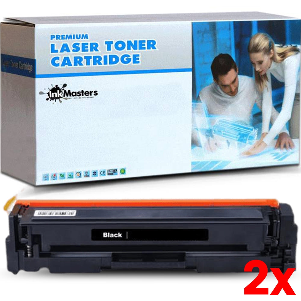 2 X HP 202X CF500X Compatible Black Toner Cartridge 3,200 Print