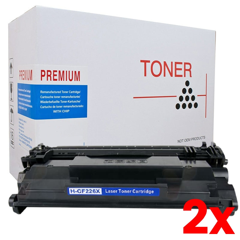 2 X HP 26X CF226X White Box Toner Cartridge 9000 Pages BUY 5 GET 1 FREE