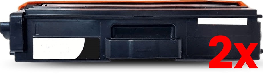 2 X Brother TN443BK Compatible Black Toner Cartridge 4,500 Pages