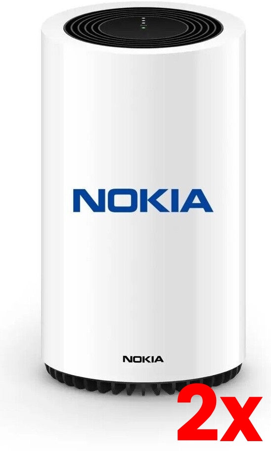 2 X Nokia FastMile 5G WiFi Broadband Modem Gateway 3.2 Router White (5G15-12W-A) 6 Months Warranty