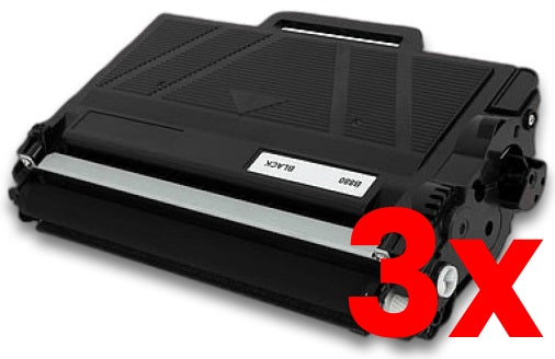 3 X Brother TN3470 Black Compatible Toner 12K Print Yield