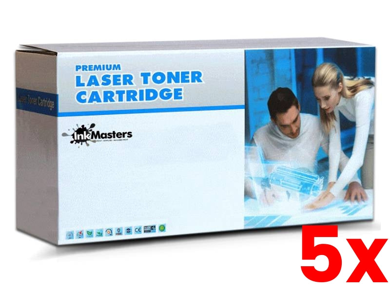5 X HP 12A Q2612A Compatible Black Toner Cartridge 2,000 Page
