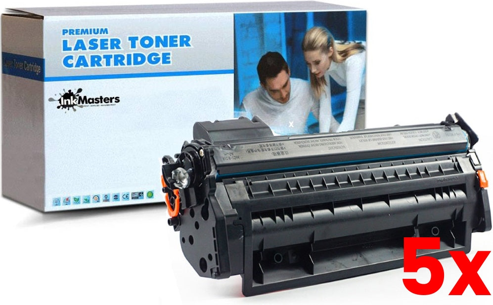 5 X HP 80X CF280X Black Toner Cartridge Compatible 6,900 Print