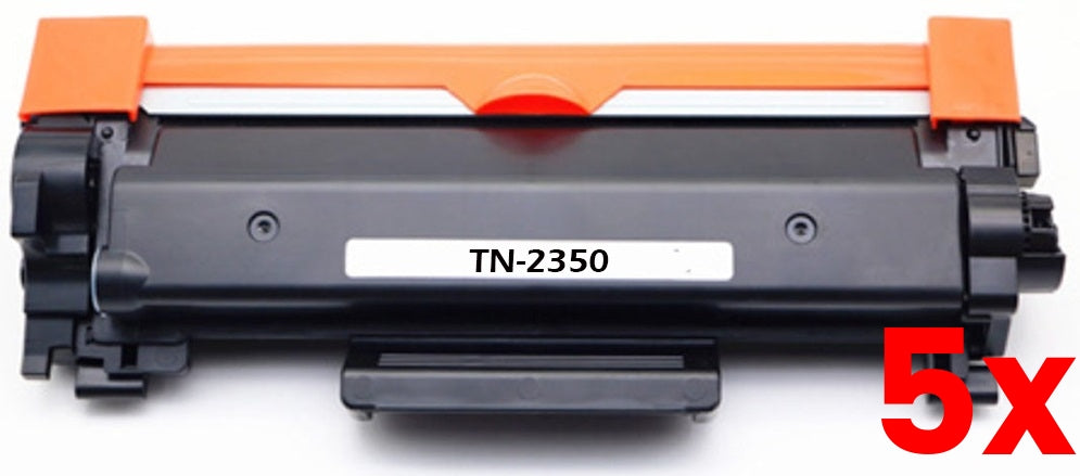 5 X Brother TN-2350 Black Compatible Toner Cartridge 2,600 Pages