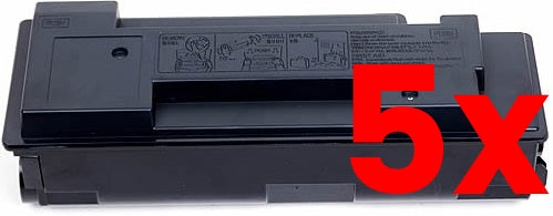 5 X Kyocera TK344 Black Toner Cartridge Compatible 12,000 Print