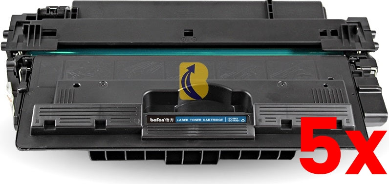 5 X HP 14X CF214X Compatible Black Toner Cartridge 17,500 Page