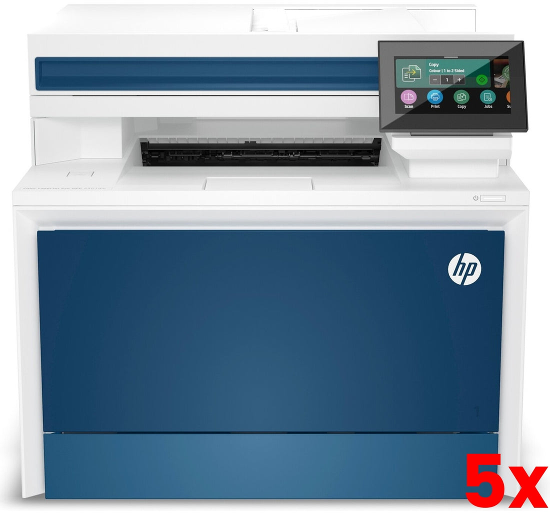5 X HP Color LaserJet Pro MFP 4301dw Colour Multifunction Printer - Wifi - Duplex Print - 4RA80F