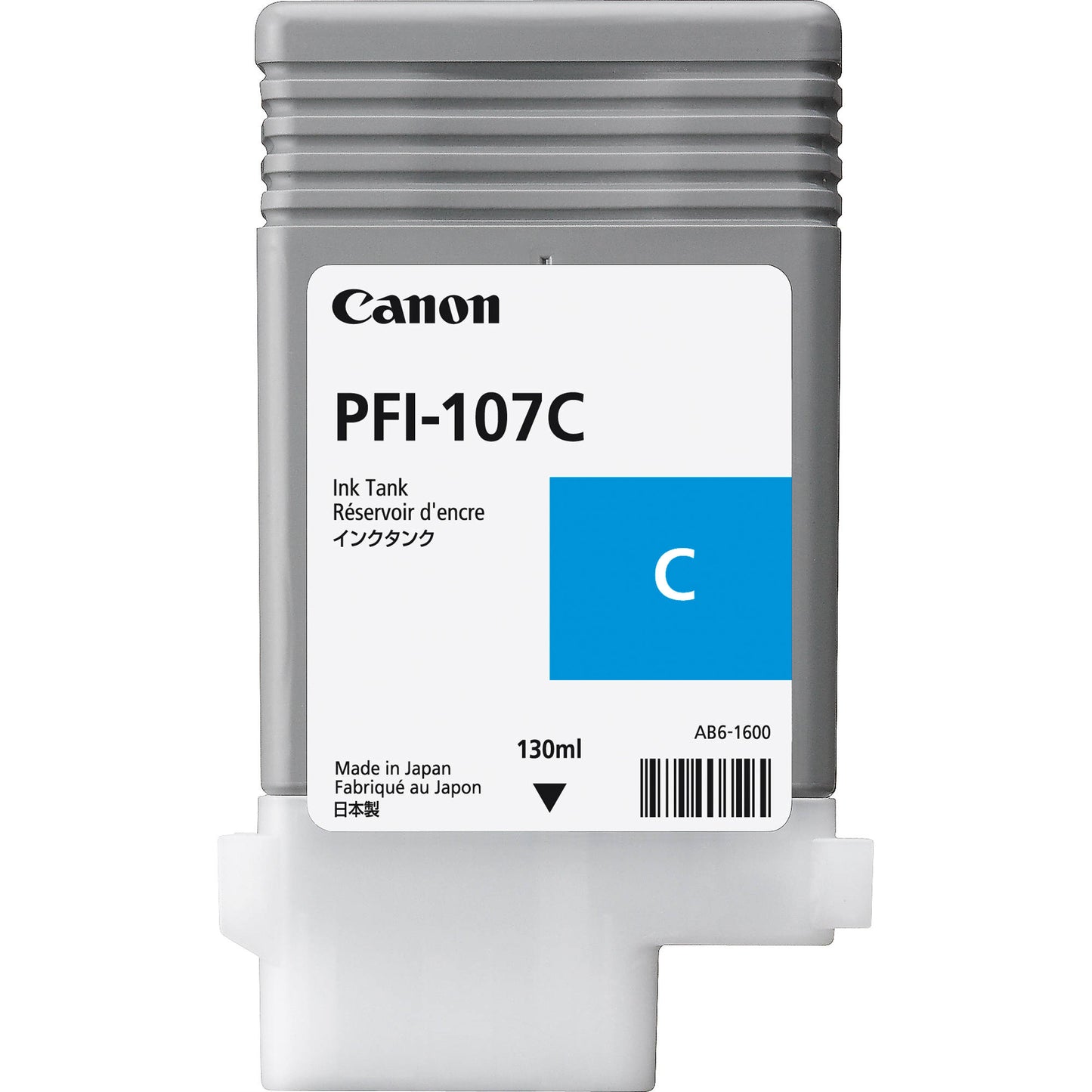 Genuine Canon PFI-107C Cyan Ink Cartridge 130ml 1.5K Print Yield