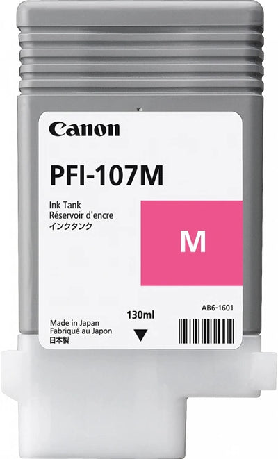Genuine Canon PFI107M Magenta Ink Cartridge 130ml 1.5K Print Yield